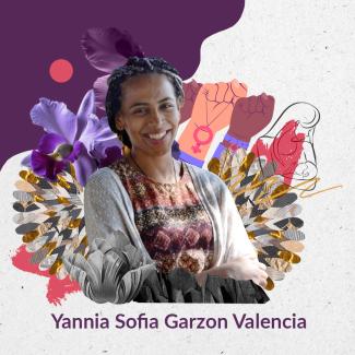 Artistic collage featuring Yania Sofia