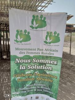 Horizontal photo position that shows a banner of We are The Solution.