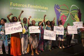 Women in a conference